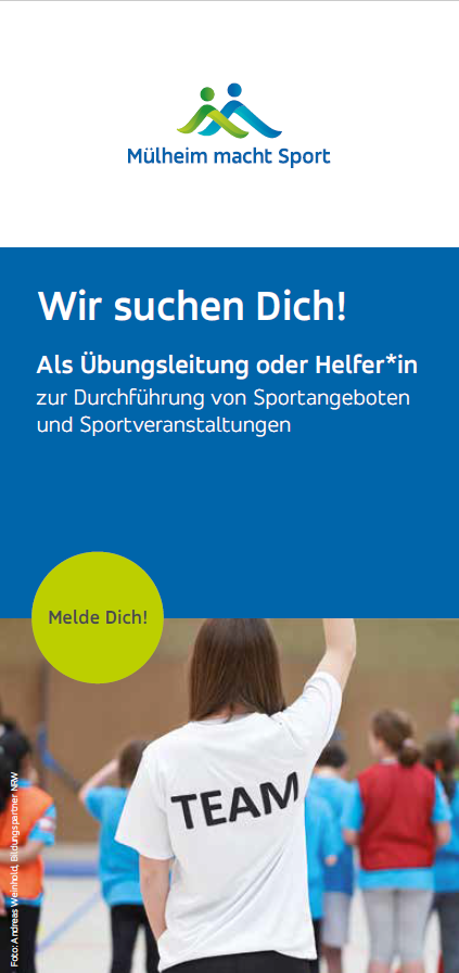 Flyer "Übungsleiter*innen gesucht"