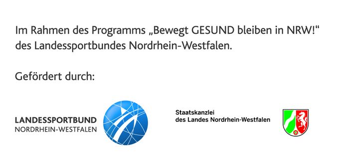Fördersiegel "Bewegt GESUND bleiben in NRW"