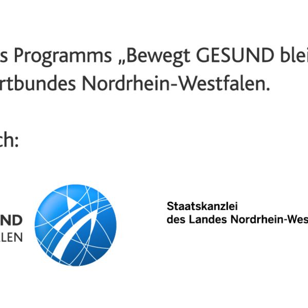 Fördersiegel "Bewegt GESUND bleiben in NRW"