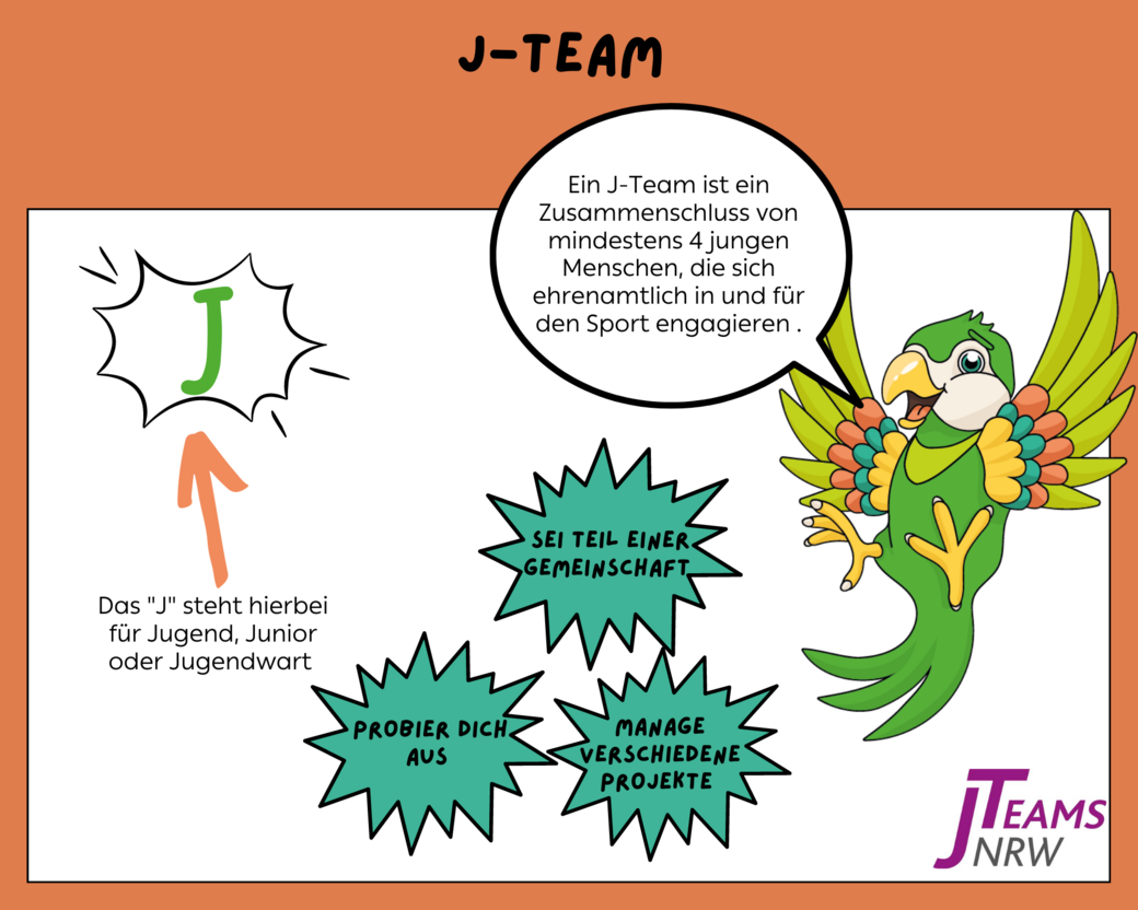 Comic-Erklärung des Projekts J-Team