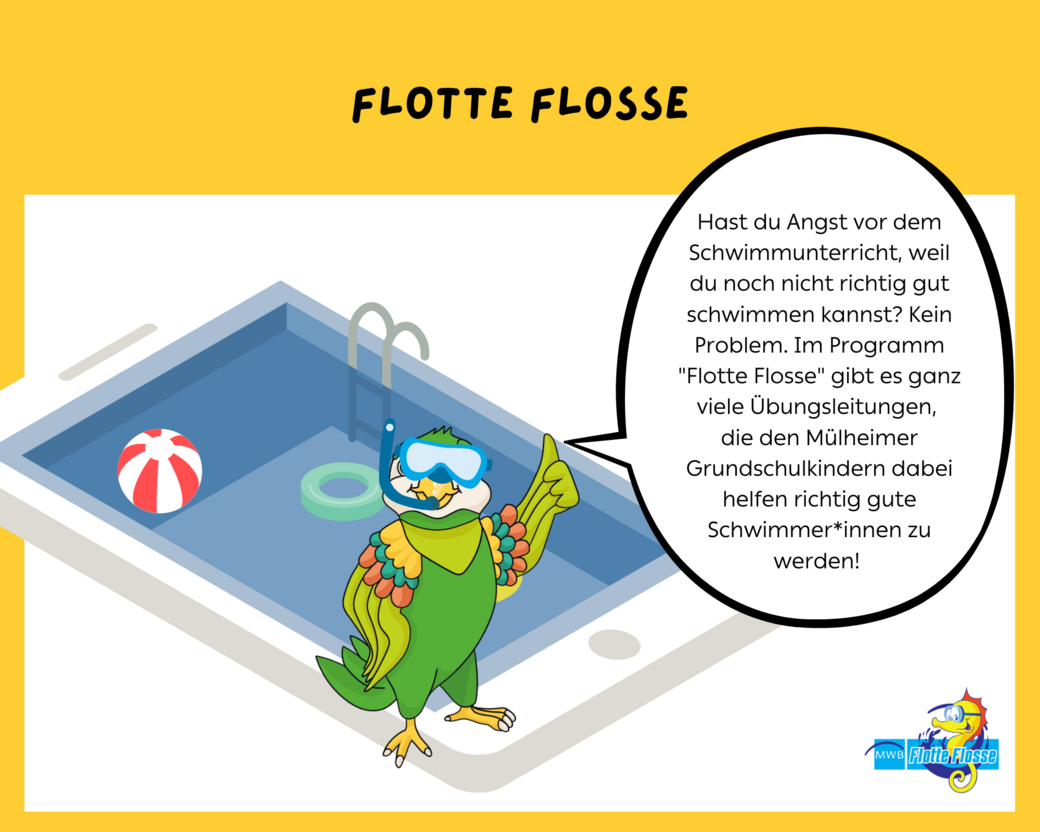 Comic-Erklärung des Projekts "Flotte Flosse"